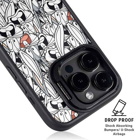 Looney Tunes Bugs Bunny Super Sized iPhone 16 Pro Max Kickstand Case