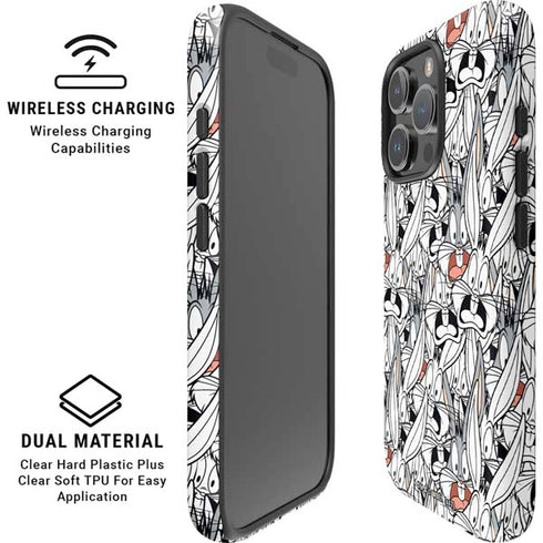 Looney Tunes Bugs Bunny Super Sized iPhone 16 Pro Max Magsafe Impact Case