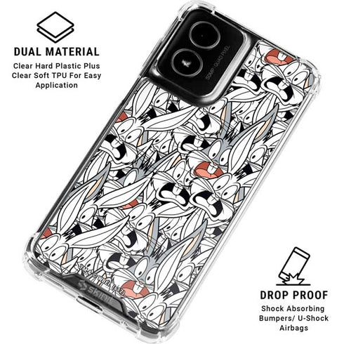 Looney Tunes Bugs Bunny Super Sized Moto G Power 5G (2024) Clear Case