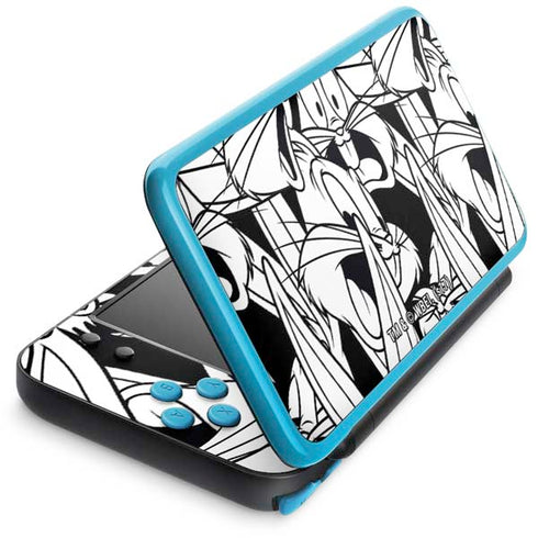 Looney Tunes Bugs Bunny Super Sized Pattern Nintendo 2DS XL (2017) Skin