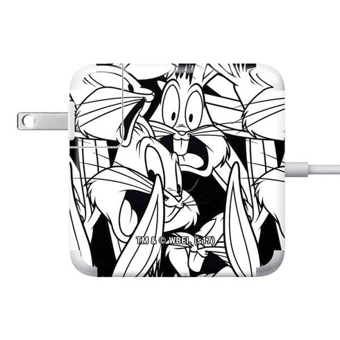 Looney Tunes Bugs Bunny Super Sized Pattern 85W Power Adapter (15 and 17 inch MacBook Pro Charger) Skin