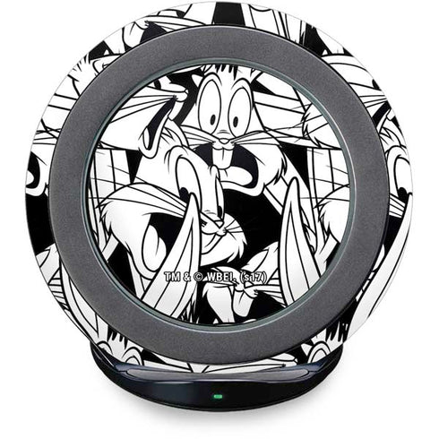 Looney Tunes Bugs Bunny Super Sized Pattern Fast Charge Wireless Charging Stand Skin