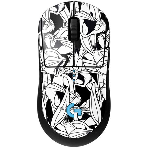 Looney Tunes Bugs Bunny Super Sized Pattern G Pro Wireless Gaming Mouse Skin