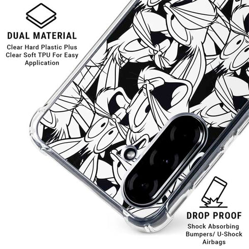 Looney Tunes Bugs Bunny Super Sized Pattern Galaxy A36 5G Clear Case