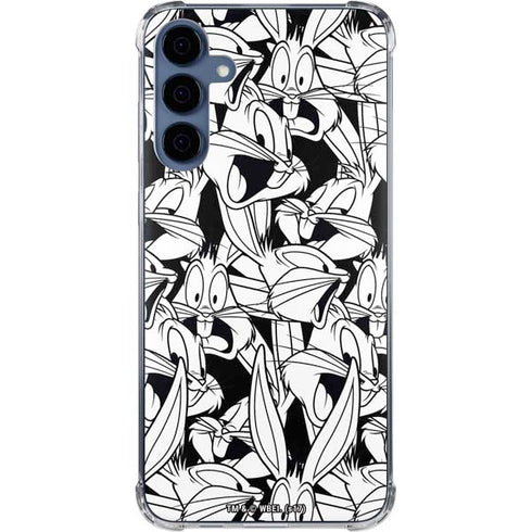Looney Tunes Bugs Bunny Super Sized Pattern Galaxy A55 5G Clear Case
