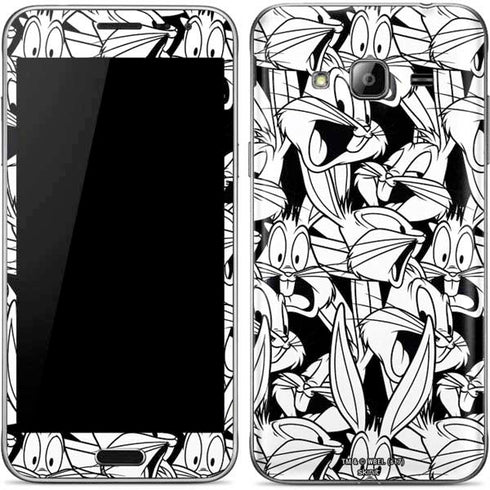 Looney Tunes Bugs Bunny Super Sized Pattern Galaxy J3 Skin