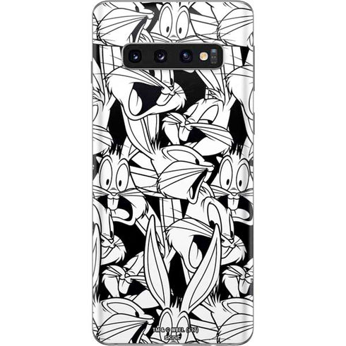 Looney Tunes Bugs Bunny Super Sized Pattern Galaxy S10 Skin