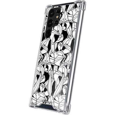 Looney Tunes Bugs Bunny Super Sized Pattern Galaxy S23 Ultra Clear Case