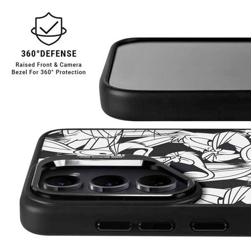 Looney Tunes Bugs Bunny Super Sized Pattern Galaxy S25 Kickstand Case