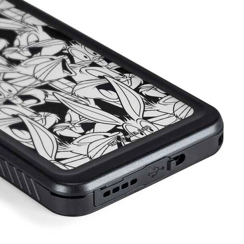 Looney Tunes Bugs Bunny Super Sized Pattern Galaxy S24 Plus Waterproof Case