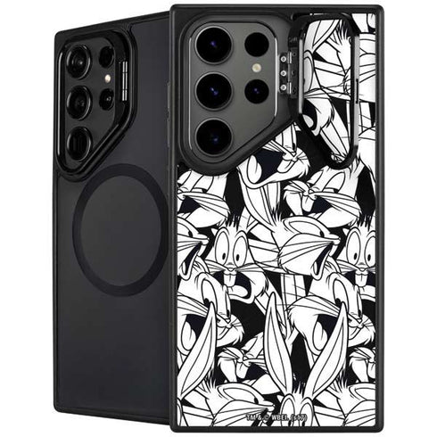 Looney Tunes Bugs Bunny Super Sized Pattern Galaxy S25 Ultra Kickstand Case