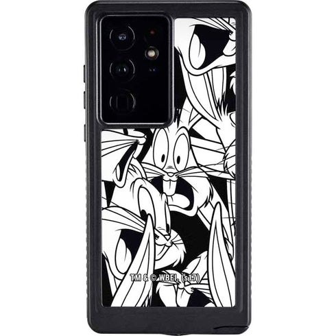 Looney Tunes Bugs Bunny Super Sized Pattern Galaxy S24 Ultra Waterproof Case