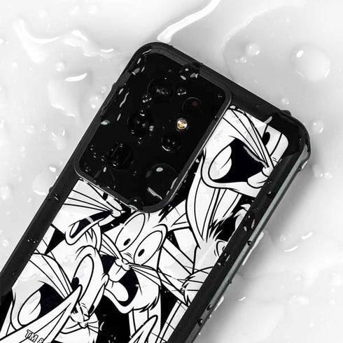 Looney Tunes Bugs Bunny Super Sized Pattern Galaxy S24 Ultra Waterproof Case