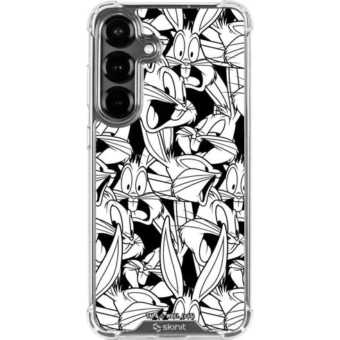 Looney Tunes Bugs Bunny Super Sized Pattern Galaxy S26 Clear Case