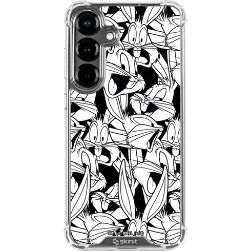 Looney Tunes Bugs Bunny Super Sized Pattern Galaxy S26 Plus Clear Case