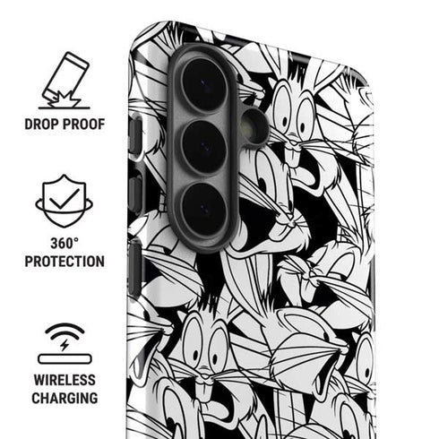 Looney Tunes Bugs Bunny Super Sized Pattern Galaxy S26 Plus Impact Case
