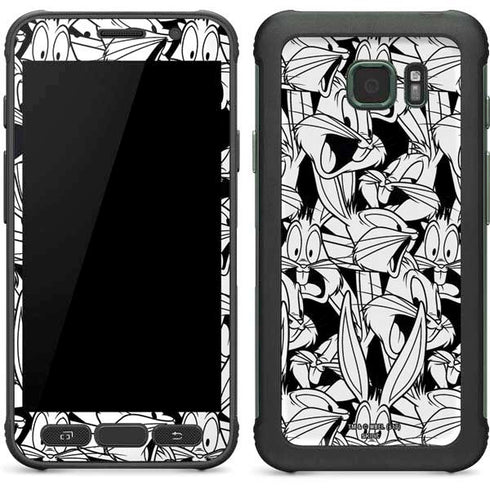 Looney Tunes Bugs Bunny Super Sized Pattern Galaxy S7 Active Skin
