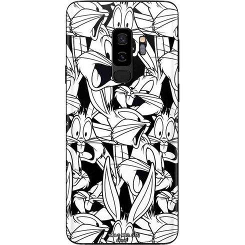 Looney Tunes Bugs Bunny Super Sized Pattern Galaxy S9 Plus Skin