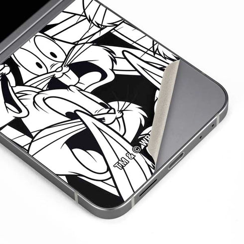 Looney Tunes Bugs Bunny Super Sized Pattern Galaxy Z Flip6 Skin