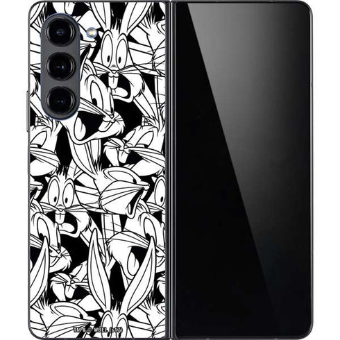 Looney Tunes Bugs Bunny Super Sized Pattern Galaxy Z Fold5 5G Skin