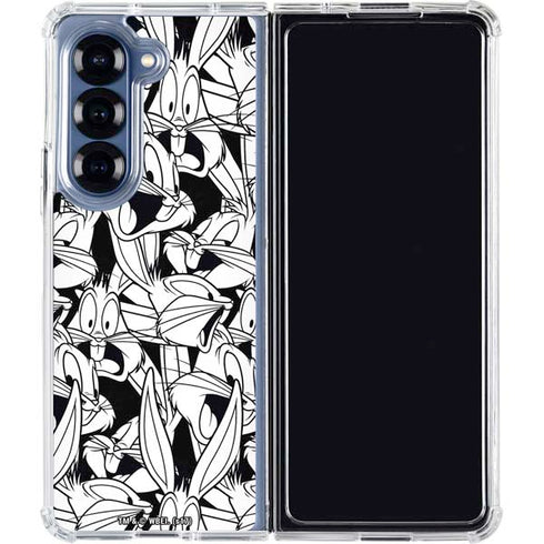 Looney Tunes Bugs Bunny Super Sized Pattern Galaxy Z Fold6 Clear Case