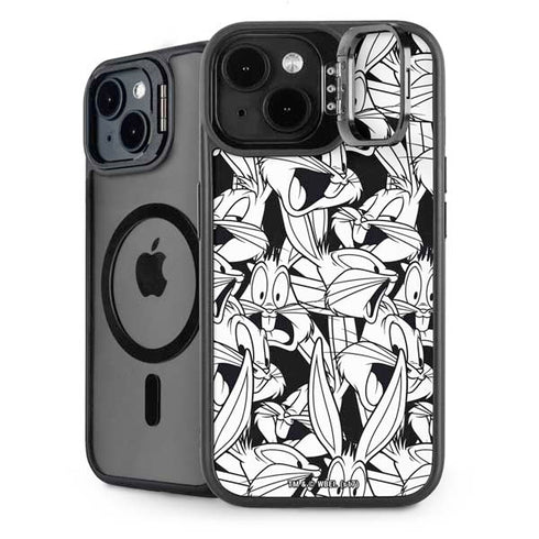 Looney Tunes Bugs Bunny Super Sized Pattern iPhone 14 Plus Kickstand Case