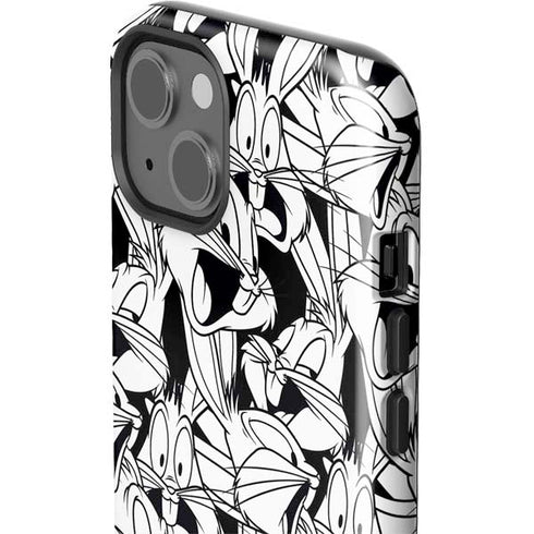 Looney Tunes Bugs Bunny Super Sized Pattern iPhone 15 Impact Case