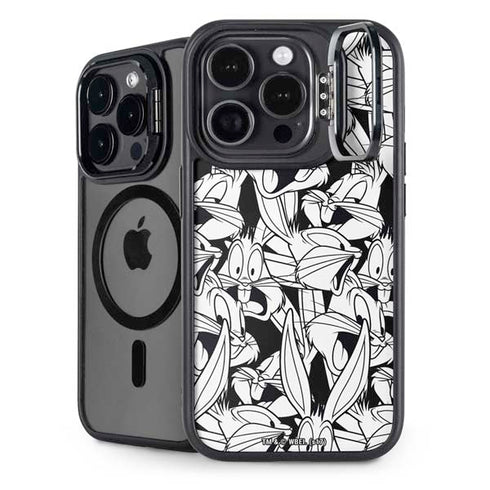 Looney Tunes Bugs Bunny Super Sized Pattern iPhone 15 Pro Max Kickstand Case