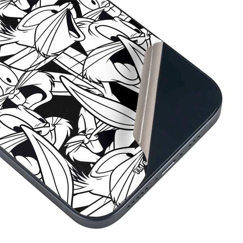 Looney Tunes Bugs Bunny Super Sized Pattern iPhone 15 Skin
