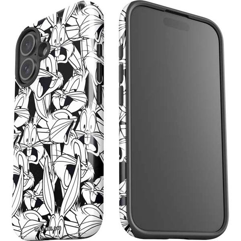 Looney Tunes Bugs Bunny Super Sized Pattern iPhone 16 Impact Case