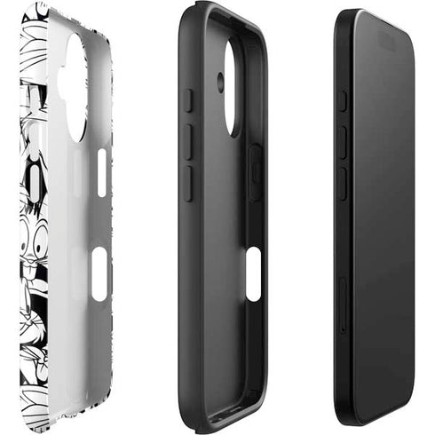 Looney Tunes Bugs Bunny Super Sized Pattern iPhone 16 Plus Impact Case