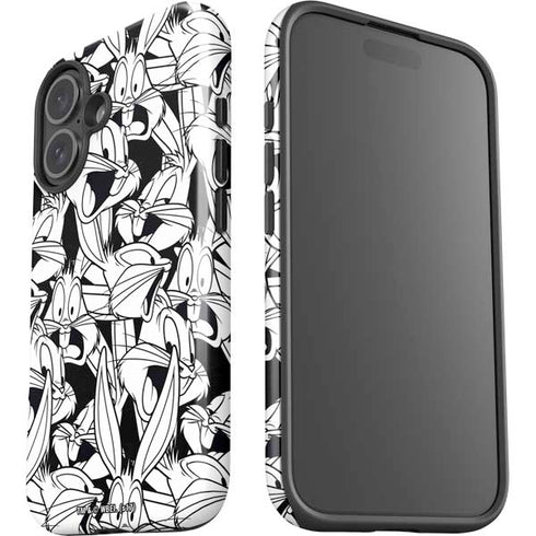 Looney Tunes Bugs Bunny Super Sized Pattern iPhone 16 Plus Impact Case