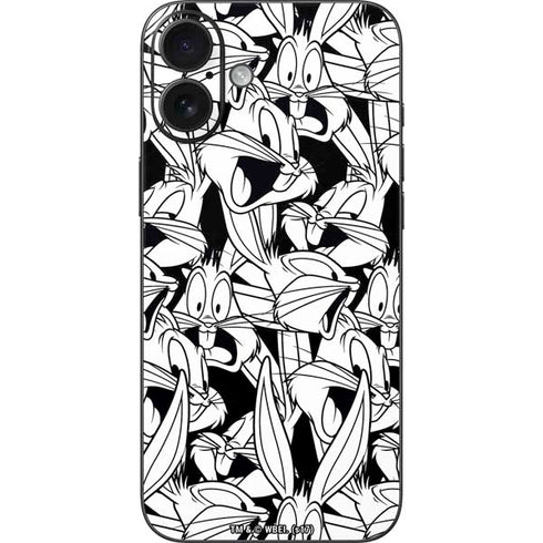 Looney Tunes Bugs Bunny Super Sized Pattern iPhone 16 Plus Skin