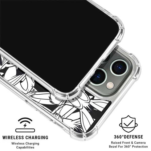 Looney Tunes Bugs Bunny Super Sized Pattern iPhone 16 Pro Clear Case