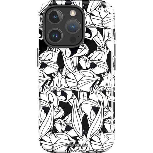 Looney Tunes Bugs Bunny Super Sized Pattern iPhone 16 Pro Impact Case