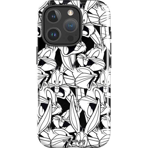 Looney Tunes Bugs Bunny Super Sized Pattern iPhone 16 Pro Magsafe Impact Case