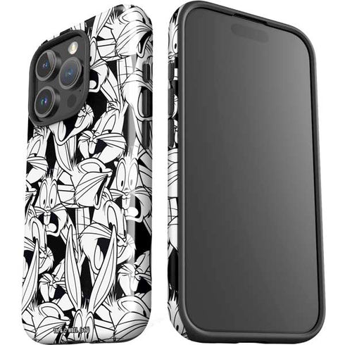 Looney Tunes Bugs Bunny Super Sized Pattern iPhone 16 Pro Max Impact Case