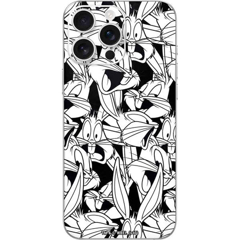Looney Tunes Bugs Bunny Super Sized Pattern iPhone 16 Pro Max Skin