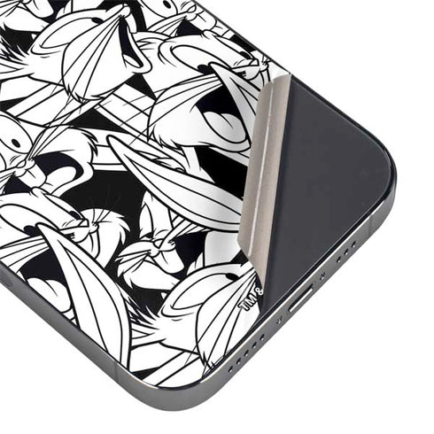 Looney Tunes Bugs Bunny Super Sized Pattern iPhone 16 Pro Max Skin