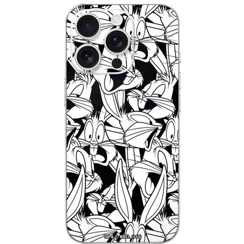 Looney Tunes Bugs Bunny Super Sized Pattern iPhone 16 Pro Skin