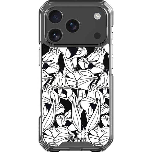 Looney Tunes Bugs Bunny Super Sized Pattern iPhone 18 Pro Clear Case
