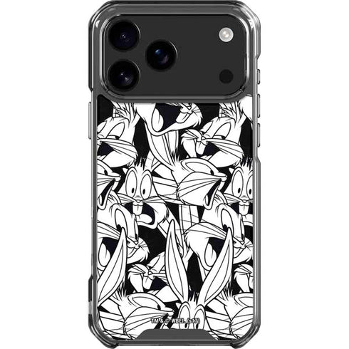 Looney Tunes Bugs Bunny Super Sized Pattern iPhone 18 Pro Max Clear Case