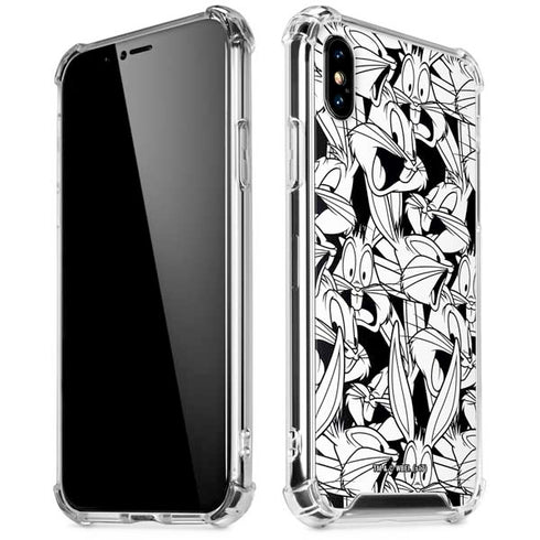 Looney Tunes Bugs Bunny Super Sized Pattern iPhone X/XS Clear Case
