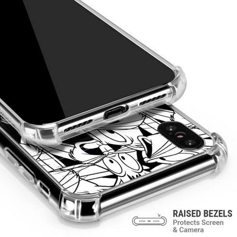 Looney Tunes Bugs Bunny Super Sized Pattern iPhone X/XS Clear Case