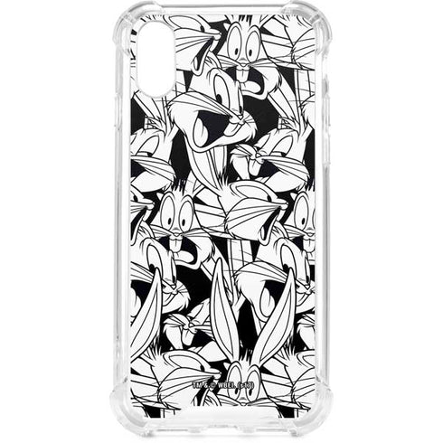 Looney Tunes Bugs Bunny Super Sized Pattern iPhone XS Clear Case