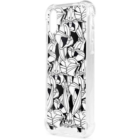 Looney Tunes Bugs Bunny Super Sized Pattern iPhone XS Clear Case