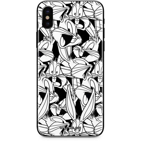 Looney Tunes Bugs Bunny Super Sized Pattern iPhone XS Max Skin
