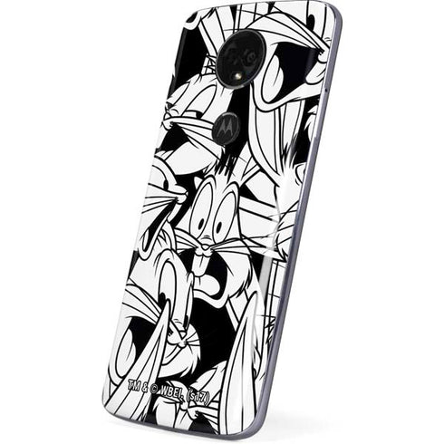 Looney Tunes Bugs Bunny Super Sized Pattern Moto E5 Plus Skin
