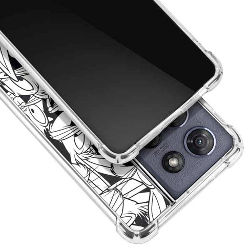 Looney Tunes Bugs Bunny Super Sized Pattern Moto G 5G (2025) Clear Case