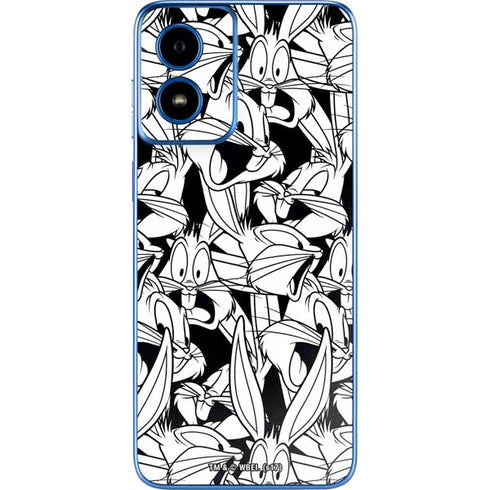 Looney Tunes Bugs Bunny Super Sized Pattern Moto G Play 4G (2024) Skin